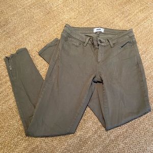 PAIGE Khaki Skinny Jeans